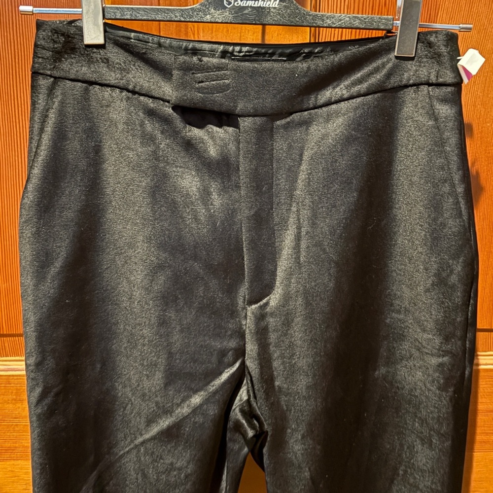 New Ted Baker London Demyat Velvet Kick Flare Trousers - Picture 5 of 15